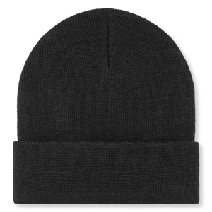 Bonnet en tricot unisexe uni 100% acrylique avec revers, bonnet d'hiver avec logo personnalisé, style décontracté pour adultes, taille 56-58 cm - Product Image 5