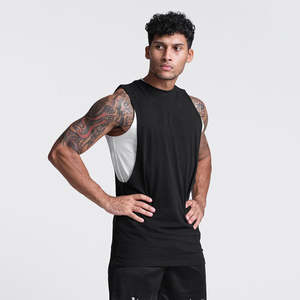 Camiseta sin Mangas para Hombre, Color Sólido, Personalizada al por Mayor, Tejida, Informal, Deportiva, Transpirable, de Secado Rápido, Ecológica y Ligera - Product Image 3