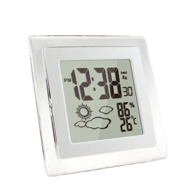 Digital Weather Station with Alarm Clock & "Air Touch" Back Light Activation