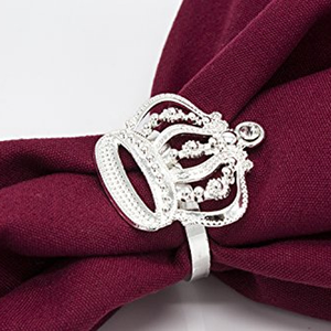 Anneaux de serviette de table élégants, accessoires décoratifs haut de gamme pour les mariages et les occasions festives - Product Image 5