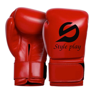 ราคาขายส่ง ถุงมือชกมวยระบายอากาศได้ดี สำหรับออกกำลังกายและฝึกซ้อม พร้อมที่รัดข้อมือ ถุงมือชกมวย PU สำหรับขายออนไลน์ - Product Image 1