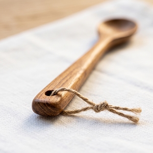 Lot de cuillères à thé classiques en bois de teck, vaisselle 18,7x2,2cm, qualité alimentaire, polies, réutilisables, durables, écologiques - Product Image 2