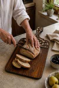 Planche à découper en bois d'acacia avec poignée en forme de bois de cerf, planche à charcuterie, planche de service pour légumes et fromages pour la cuisine à domicile - Product Image 6
