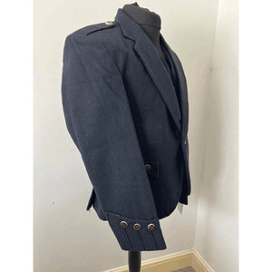 Veste et Gilet Kilt en Tweed Écossais Bleu Marine à Motif Argyle, 5 Boutons, Vente en Gros OEM ODM 2026 - Product Image 4