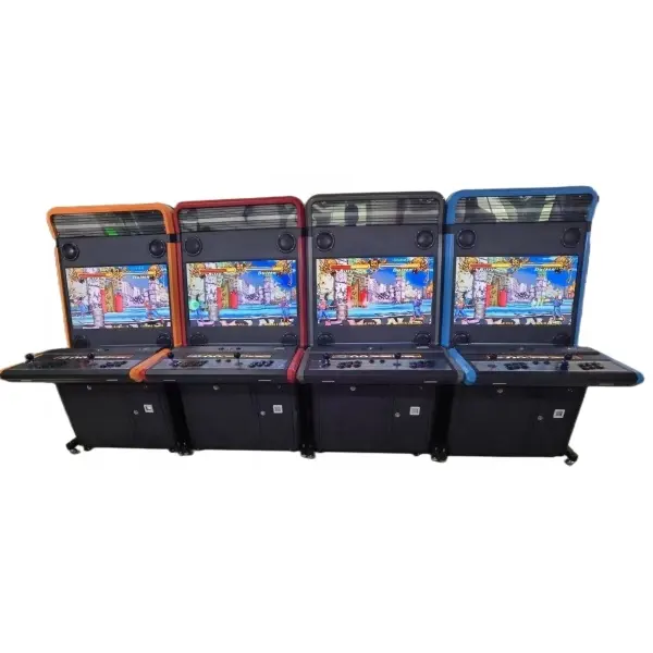 Machine de jeu d'arcade vewlix version espagnole à pièces 32 "720p Street Fighter Machine de jeu vidéo