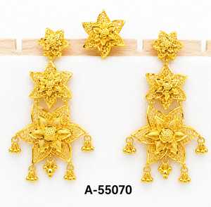 MOLL JEWELLERS Luxury Alloy Gold Plated Coral Heart Shape Drop <b>Earrings</b> for Women Anniversary <b>Wedding</b> Jewelry Trendy 55027 - Product Image 3