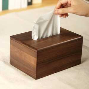 Boîte à mouchoirs décorative en bois, design classique, faite à la main, étanche et durable, avec couvercle et support à ressort, par Ali Fashion Art - Product Image 1
