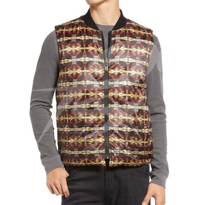 Gilet matelassé léger pour homme, chaud pour l'hiver, avec fermeture éclair, col montant, coupe-vent, poches, pour loisirs et activités de plein air - Product Image 6