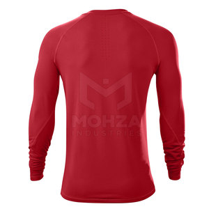 Chemises de compression pour hommes pour la musculation - Respirantes, séchage rapide, manches longues, col rond, coupe régulière, haute qualité, spandex/polyester - Product Image 6
