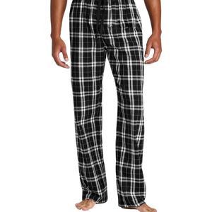 Pantalon de pyjama décontracté moderne pour homme en tissu de toile doux et respirant, à taille élastique non tissée - Product Image 1