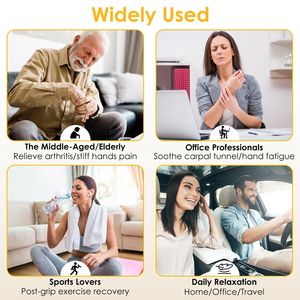 Massaggiatore Manuale Senza Fili con Calore e Compressione per Artrite e Sindrome del Tunnel Carpale, 3 Modalità, 3 Livelli di Calore, 5 Livelli di Intensità per il Massimo Comfort - Product Image 6