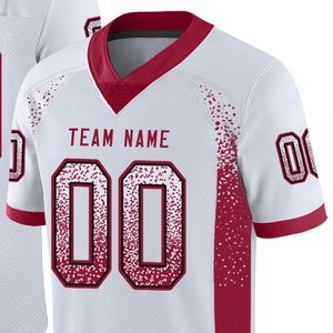 Camiseta de Fútbol Americano Sublimada Personalizada, 100% Poliéster, Informal, OEM, Uniforme de Equipo Personalizado, Ropa Deportiva Estampada para Jugadores - Product Image 2