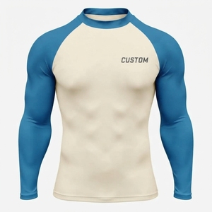 High Quality Men s Rash Guard <b>Gym</b> Training Long Sleeve MMA <b>Compression</b> <b>Gym</b> Rash guard Quick Dry <b>Shirt</b> - Product Image 1