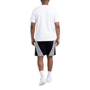 Men Streetwear Cotton T-shirt and Shorts <b>Set</b> Two Piece Casual Summer Outfit Printed Sportswear Tracksuit Custom OEM Manufacturer - Product Image 4