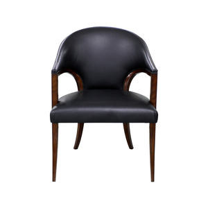 Silla de Comedor Francesa Antigua de Lujo con Estructura de Madera de Caoba Sólida y Tapicería de Poliéster - Diseño Ergonómico para Uso en Hoteles - Product Image 1