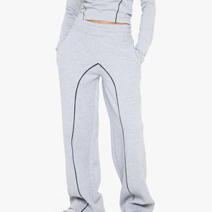 Fashion Seamless Knitted High Stretch Winter Streetwear Gym <b>Leggings</b> <b>Women</b> Sexy Solid Color Mid Waist Flare Pant - Product Image 6