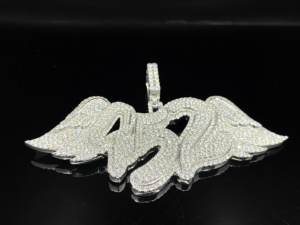Pendentif en alliage plaqué or pour homme, style hip-hop, avec diamants, design goutte de glace urbaine personnalisé - Product Image 3