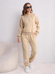 Conjuntos Deportivos de Algodón 100% para Mujer, con Capucha, Corte Ajustado, Transpirables, para Invierno, con Características Ecológicas, Venta al Por Mayor - Product Image 5