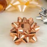 Cintas de Regalo Personalizadas con Diseño de Mariposa en Oro Rosa, Tejidas en Poliéster, con Impresión Digital de Logotipo, para Empaque de Navidad y Bodas - Product Image 4