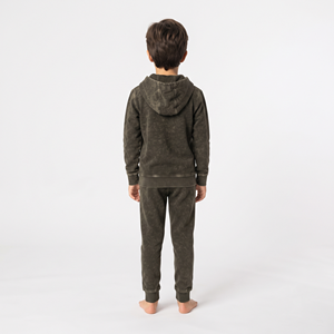Conjunto Deportivo de Algodón con Capucha y Cremallera Completa para Niños, Lavado Ácido, de la Mejor Calidad, Fabricante de Ropa Deportiva Informal Personalizada para Niños - Product Image 6