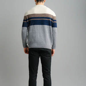 Pulls décontractés pour hommes en coton/laine respirants pour l'hiver, texture douce, coupe moderne, tricot doux, écologiques, longue durée de vie - Product Image 2