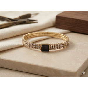 [Orbis] HWARYEO Radiant Brilliance in Korean Form <b>Adjustable</b> Stone <b>Bracelet</b> with Hansan Ramie Detail and Radiant Ornamental - Product Image 5