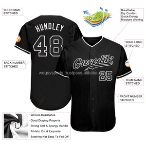 Authentic New Arrival <b>Plus</b> <b>Size</b> Softball/Baseball Jersey Sportswear Polyester Shirt Team Logo Applique Embroidery Soft - Product Image 1