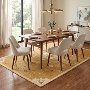 Alfombra Tradicional Floral Hecha a Mano con Técnica Tufted, Alfombra de Lana Personalizada para Sala de Estar, Dormitorio, Hotel, Precio al por Mayor Directo de Fábrica - Product Image 5