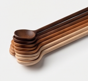 Ensemble de cuillères à mesurer artisanales en bois, fabriquées à la main, pour la pâtisserie, essentiels de cuisine, finition naturelle, design durable - Product Image 2
