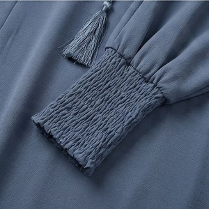 เสื้อคลุมอาบายะห์แบบอิสลาม แขนยาว เรียบง่าย ระบายอากาศได้ดี คุณภาพพรีเมียม ขายส่ง สำหรับผู้หญิง สไตล์มุสลิมใหม่ รับผลิตตามแบบ OEM - Product Image 5