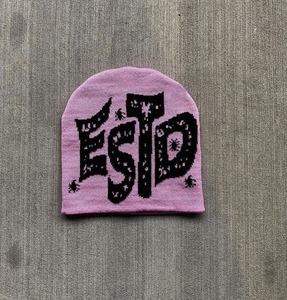 Bonnets d'hiver chauds et épais, imprimés de lettres multicolores, pour adultes, bonnets en tricot pour le sport - Product Image 2