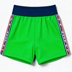 Shorts de boxe respirants en polyester, graphismes par sublimation personnalisés, logo brodé, vêtements d'entraînement, taille personnalisée - Product Image 1