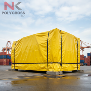 Bâche sur mesure renforcée aux bords, imperméable, pour protection extérieure, idéale pour la construction et l'agriculture - Product Image 3