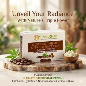 สบู่กาแฟกัญชาและเชียบัตเตอร์สำหรับทำความสะอาดอย่างล้ำลึกดูแลผิวให้ความชุ่มชื้นและรองรับความงามประจำวันอย่างเป็นธรรมชาติ - Product Image 6