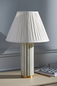 Bone Inlay Geometric Zig Zag Design Carved Handcrafted Modern Table Lamp with Elegant Style for Home Decoration - Product Image 4