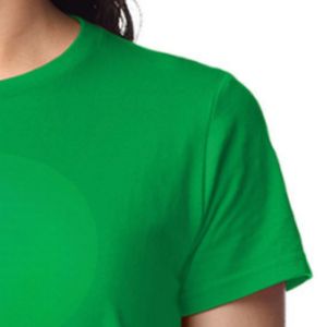 T-shirt en coton mi-lourd à manches courtes pour femme – Vente en gros – Haut décontracté à col rond – Doux, respirant et confortable pour le quotidien - Product Image 4