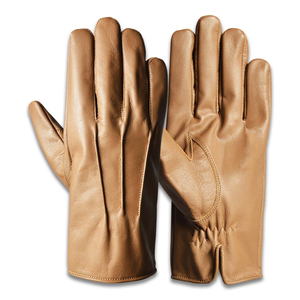 Gants de luxe pour hommes en cuir véritable, doux, pour la conduite hivernale, classiques, formels, à la mode, avec logo personnalisé OEM - Product Image 1