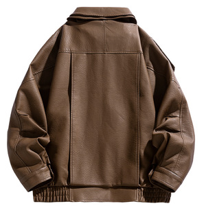 High Quality Biker Stylish Motorbike Men's <b>Sheep</b> <b>Skin</b> Leather <b>Jacket</b> Casual Zipper Front Unique Design Winter Season Reversible - Product Image 3