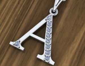 Luxury 925 Sterling Silver Gold Plated Initial Letter Pendant CZ Alphabet A To Z Necklace Jewelry - Product Image 1