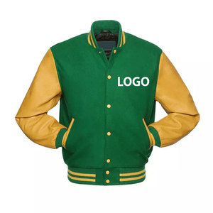 Veste universitaire unisexe en PU bleu marine avec lettre S, à capuche, respirante, col montant, coupe classique, style décontracté, pour l'hiver, en polyester/coton - Product Image 4