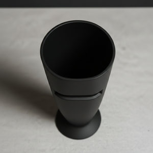 Luxury Slim <b>Matte</b> Black Metal Flower Vase Elegant Handcrafted Modern Home Decor <b>Table</b> Centerpiece Single Unit Only - Product Image 3