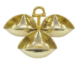 Cuencos de Lujo para Decoración de Bodas, Artesanía Metálica, Cuenco para Servir Dátiles y Chocolate, Asas con Diseño de Bocado de Caballo, Cuenco Dorado, Sets de Regalo, Centro de Mesa - Product Image 1