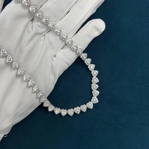 Wholesale Luxury Hip Hop Jewelry Men <b>Cuban</b> Necklace Sterling <b>Silver</b> 925 D Color VVS Moissanite Diamond 10MM <b>Cuban</b> <b>Link</b> <b>Chain</b> - Product Image 5