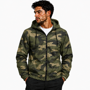 Veste coupe-vent personnalisée, design camouflage, veste coupe-vent décontractée tendance, manteau pour homme, vêtements d'extérieur automne-hiver, veste coupe-vent - Product Image 6