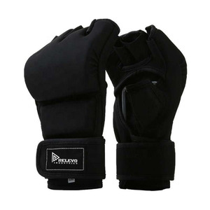 Meilleur prix, gants de MMA unisexes à demi-doigts, service OEM, fabriqués au Pakistan, respirants, séchage rapide, pour adultes, entraînement de kickboxing et de boxe - Product Image 4
