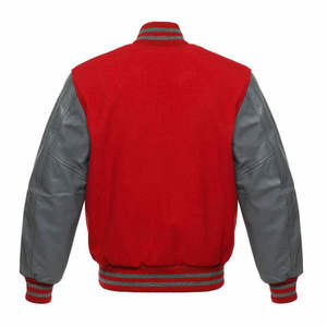 Premium Unisex Eco-friendly Vintage College Polyester/Cotton Custom Embroidery Varsity <b>Jacket</b> Bomber Streetwear Outerwear for - Product Image 4