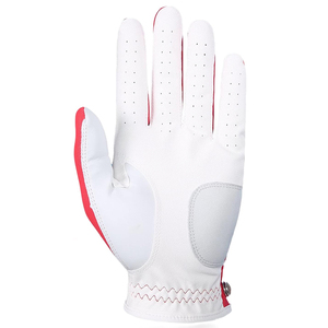 Nuevos Guantes de Golf de Piel Sintética Roja, Accesorios Deportivos Ligeros, Guantes de Golf Personalizados para Hombre con Dedos Completos - Product Image 3