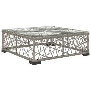 Ensemble de 6 chaises longues de patio en rotin PE gris avec accoudoirs réglables, ensembles de jardin - Product Image 6