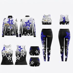 Ropa de Práctica Personalizada para Equipos de Animación, Danza y Deportes: Sujetadores Deportivos, Pantalones Cortos, Uniformes, Leggings y Chaquetas para Equipos Escolares de Baile - Product Image 3