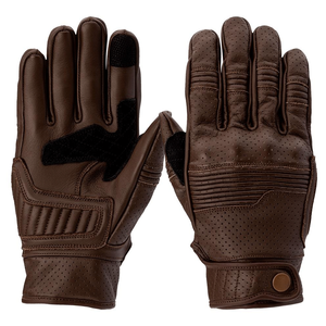 <b>Brown</b> <b>Leather</b> Touring Motorbike <b>Gloves</b> Summer Cruiser Motorcycle Auto Racing Wear Genuine <b>Leather</b> <b>Gloves</b> For <b>Men</b> - Product Image 1